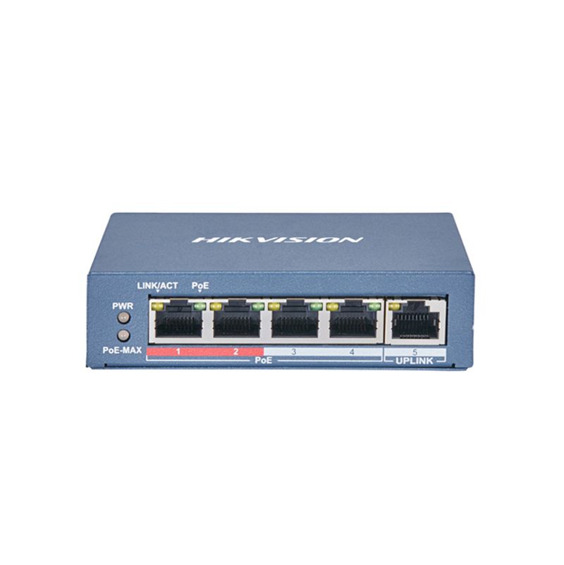 Switch PoE 4 Puertos DS-3E0105P-E/M